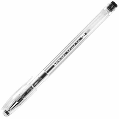 купить Ручки гелевые Brauberg "EXTRA", черные , набор 4 штуки, узел 0,5 мм, линия 0,35 мм, 143906