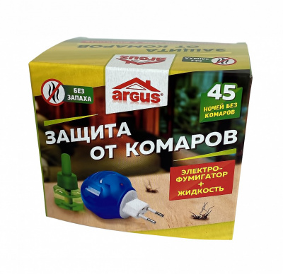 купить ARGUS Комплект От комаров 45 ночей (фумигатор универс. АнтейПлюс + жидкость 30мл) б/запаха